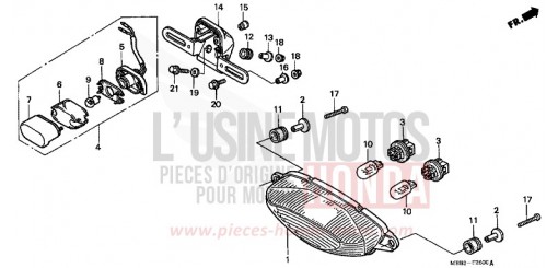 FANALE POSTERIORE VTR1000F3 di 2003
